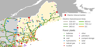 New England Electricity Infrastructure Map Power Plant Hydro Electric Energy