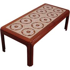 Gold/cream medium square tile coffee table. G Plan Long John Tiled Coffee Table 1970s By Leslie Dandy Andersbrowne