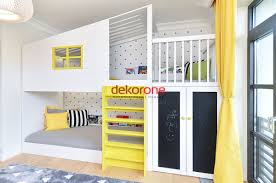 Sari Yatak Odasi Cocuk Oyun Alani Yatak Odasi Yatak Dolaplar