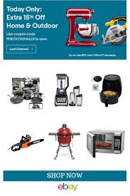 Today Only 15 Home Outdoor Coupon Use Code Pdeckthehalls Ends Sunday 12 16 At 11 59pm Pt Best Appliances Ebay Today Only