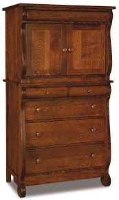 Arcadia antiques in warwickshire uk supply antique armoires like antique oak armoires, painted french armoires, walnut armoires, pine armoires, painted armoires, etc. Old Classic Sleigh Chest Armoire From Dutchcrafters Amish Furniture