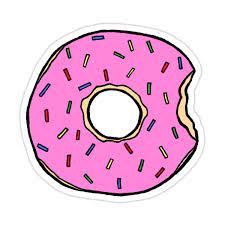 Frosted Donut Sticker By Jennie Clayton In 2021 Happy Stickers Tumblr Stickers Tumblr Png