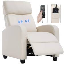 Recliner Chair For Living Room Massage Recliner Sofa Reading Chair Winback Single Sofa Home Theater Seating Modern Recliner Chair Living Room Chairs Sofa Home