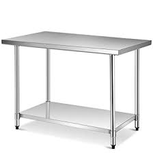 Work tables └ prep tables └ commercial food preparation equipment └ commercial kitchen equipment └ restaurant & food service └ business all categories food & drinks antiques art baby books, magazines business cameras cars, bikes, boats clothing, shoes & accessories coins. Amazon Com Giantex 48 X 30 Inches Nsf Stainless Steel Food Prep Table Heavy Duty Commercial Kitchen Metal Table With Adjustable Lower Shelf And Plastic Feet Steel Work Prep Table For Restaurant Home