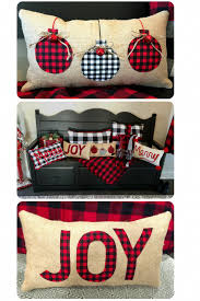 Black And White Buffalo Plaid Pillows Christmas Gifts For Women Buffalo Plaid Christmas Decor Christmas Pillow Plaid Christmas Decor