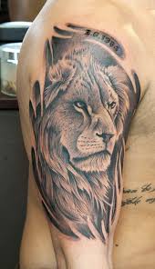 Black And White Lion Tattoo Lion Tattoo Black And White Lovetatovering Tatoveringsideer Tatoveringer
