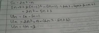 Diketahui Rumus Jumlah N Suku Pertama Barisan Aritmatika Adalah Sn 2n N Rumus Suku Ke N Barisan Brainly Co Id
