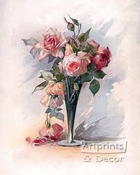 Check spelling or type a new query. Pink Roses In A Vase Art Print Rose Painting Rose Art Flower Painting