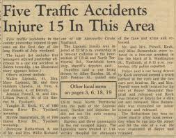 Five Traffic Accidents Injure 15 In This Area