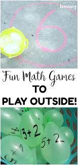 Easy And Fun Outdoor Math Games For Kids Fun Math Activities Easy Math Games Summer Learning Activities