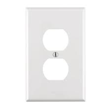 Wall plates light switch covers at the home depot hampton bay architectural decorative single plate satin find right for your wrought iron and oversized steps 3 decora nickel 84rrrn staggering wood unique cover post silver. Leviton 1 Gang Midway Duplex Outlet Nylon Wall Plate White R62 00pj8 00w The Home Depot