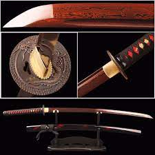 There are many different techniques that bladesmiths and blacksmiths use to make damascus knife blades. Shijian Swords Red Damascus Blade Japanese Katana Folded Steel Samurai Battle Samurai Swords Japanese Katana Katana Swords