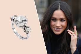Yellow gold plated band with rhodium plated settings. Buckingham Palace Is Selling 40 Replicas Of Meghan Markle S Engagement Ring Glamour