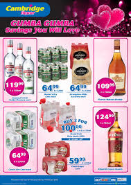 Cambridge Liquor Kzn February Mid Month 7 Feb 19 Feb 2019 Www Guzzle Co Za