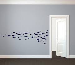 Most suitable for living, bedroom and bathroom. Large School Of Simple Fish Wall Decal Custom Vinyl Art Etsy Fish Wall Decor Vinyl Art Stickers Wall Decor