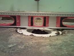 I'll be adding an extender which means it wouldn't be level either. Uneven Toilet Flange In Concrete Ceramic Tile Advice Forums John Bridge Ceramic Tile