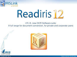 Ppt I R I S New Ocr Software Suite Powerpoint Presentation Free Download Id 3348201