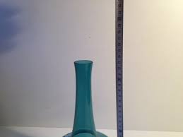 Turquoise color bottle shaped glass vase for decoration. Vintage Turquoise Glass Vase By Per Lutken For Holmegaard 1970s For Sale At Pamono