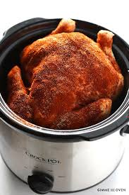 Slow Cooker Rotisserie Chicken Gimme Some Oven Recipe Recipes Chicken Crockpot Recipes Cooker Recipes