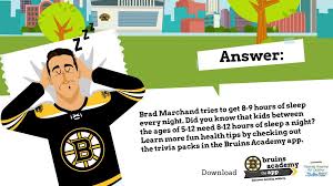 Put your film knowledge to the test and see how many movie trivia questions you can get right (we included the answers). Boston Bruins Twitterren It S Time For Bruinsacademy Trivia True Or False Brad Marchand Tries To Get 8 9 Hours Of Sleep Every Night