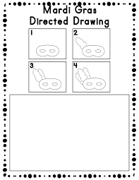 Mardi Gras Directed Drawing Activity Worksheets Mardi Gras Mardi Gras Activities Coloring Pages For Kids