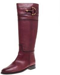 Camel knee high leather boots. Gucci Knee Boots For Women Up To 63 Off At Lyst Com