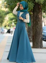 Cudi Jile Elbise Petrol Zehrace Musluman Elbisesi The Dress Musluman Modasi