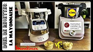 Duel De Recettes La Mayonnaise Monsieur Cuisine Connect Vs I Companion Sand Cook Look Youtube