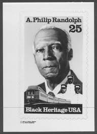 #2402 25c A. Phillip Randolph Stamp Publicity Photo Essay