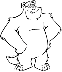 Coloring Sulley Picture Monster Coloring Pages Disney Coloring Pages Cartoon Coloring Pages