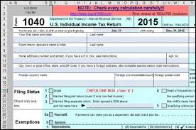 Worksheet b—earned income credit (eic)—lines 64a and 64b keep for your records use this worksheet if you answered yes to step 5, question 3, on page 47. Use Excel To File 2015 Form 1040 And Related Schedules Accountingwebhow To Use Excel To File 2015 Form 1040s