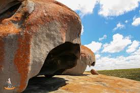 The remarkable rocks, a natural rock formation, in the flinders chase national park on kangaroo island, south australia, australia. Kangaroo Island Australien Remarkable Rocks 1 Genussbummler