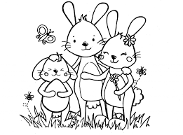 Frau holle (goldmarie und pechmarie). Hasenfamilie Ausmalbild Ostern Ausmalbild Ausmalen Bilder
