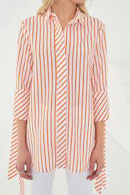 cizgili kol detayli kadin gomlek trendyolmilla trendyol pakistan kiyafetleri ust moda stilleri