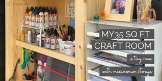 From fabric storage to tape and ribbon organizers, cute furniture you can make for crafting with ease, genius paint and brush storage and more, you have to check out these best craft room organizing projects. How To Turn A Small Space Into A Dream Craft Room Workspace On A Budget T Moore Home Interior Design Studio