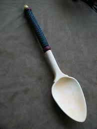 Kieth Mathews Hand Carved Oil Painted Wooden Spoon Wood Spoon Wooden Utensils Hand Carved Spoon