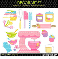 Baking Clip Art Digital Clip Art For All Use Kitchen Utensils Mixer Cooking Clip Art Instant Download Clip Art Digital Clip Art Paper Crafts
