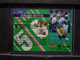 5.1 (4 votes) click here to rate. Sold Price Rookie Card 1993 108 Topps Stadium Club Jerome Bettis September 2 0120 5 00 Pm Edt
