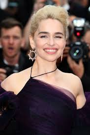 Emilia clarke opens up about her star wars future after han solo disappointment. Emilia Clarke Solo Premiere Cannes Film Festival Purple Evening Dress Thecelebritydresses