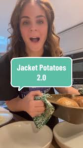 Delicious Jacket Potatoes with Beans and Cheese