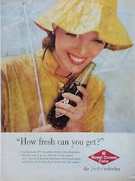 1960 Royal crown cola print ad, how fresh can you get?