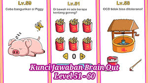 Ya, seperti namanya game android atau game yang bisa dimainkan di iphone bahkan semua smartphone milik kalian ini memang menguras pikiran. Kunci Jawaban Brain Out Level 51 60 Youtube