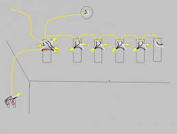 If you power comes to switch area first, you brake hot line and install switch the lights are all fluorescents and everything is new. Wiring One Switch Diagram Multiple Lights On Starter Capacitor Wiring For Wiring Diagram Schematics