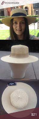Straw Boater Hat 3 Inch Brim Straw Boater Boater Hat Straw Boater Hat