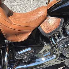 Indian Crotch Cooler With Brown Alligator Embossed Leather Captain Itch Indian Motorcycle Vintage Indian Motorcycles Indian Scout