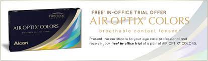 We will be happy to answer your questions. Air Optix Colors Contact Lenses Free Trial Offer