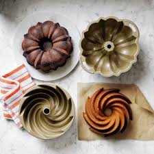 Lemon pudding bundt cake ~ starts with a boxed cake mix & the final results are stunning! Nordic Ware Heritage Bundt Pan Williams Sonoma