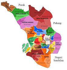 Silat cekak di setiap daerah via. Peta Selangor Malaysia Lengkap Dan Keterangannya Selangor Maps