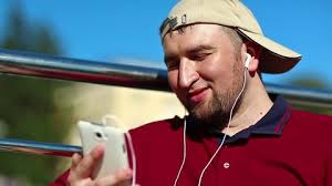 Fat Sociable Man Cell Phone Hand Stock Footage Video (100% Royalty-free)  34244461