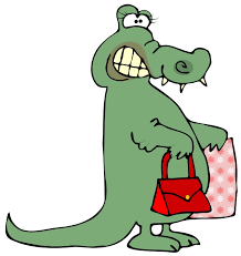 Lady With The Alligator Purse